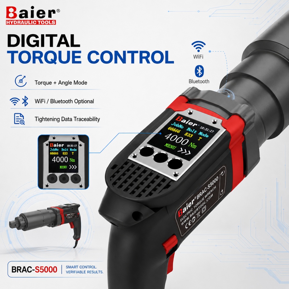 electric torque wrench with Metabo motor and authorized distributor support digital torque control with WiFi Bluetooth option