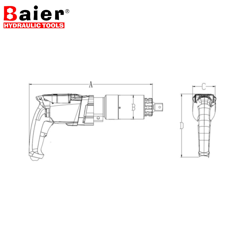 BRAC-S5000 Heavy Electric Nut Runner 500-5000Nm Wind Turbine Assembly