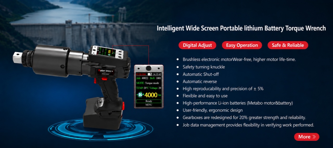 brushless lithium battery torque wrench