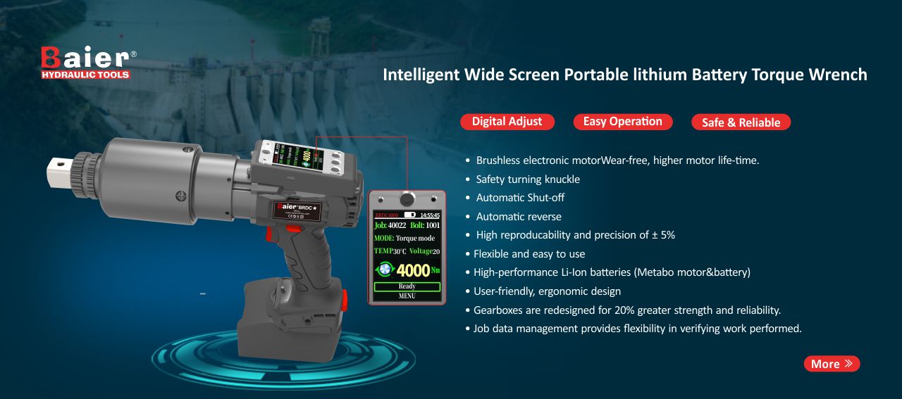 intelligent wide screen protable lithium battery torque wrench