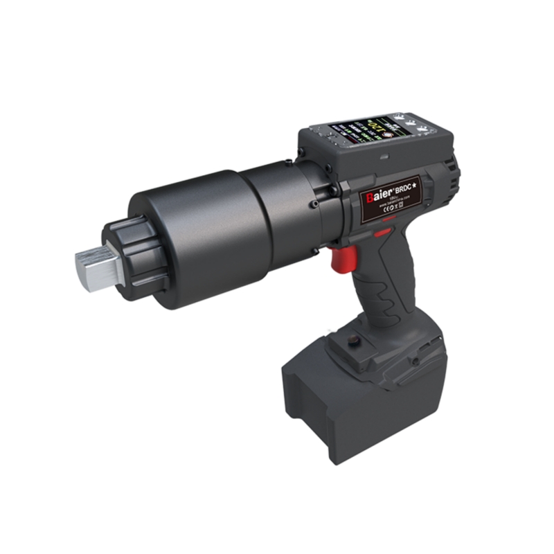 Torque wrench calibration and testing procedure on industrial workbench