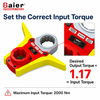  2000 Nm Detachable Offset Gear Attachment for Electric And Cordless Torque Wrenches