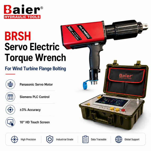 BRSH Servo Electric Torque Wrench Digital Precision Bolting System
