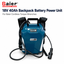 18V 40Ah Backpack Lithium Battery Power Unit for Baier Cordless Torque Wrenches